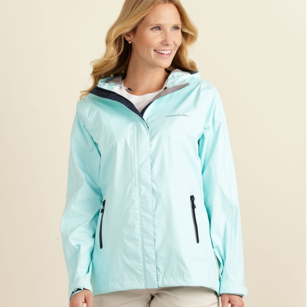Vineyard vines crystal blue raincoat